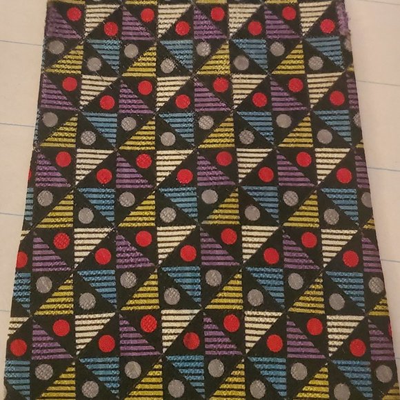 Japanese Format Men's Neck Tie (Red, Silver, Blue, White) - Picture 1 of 2